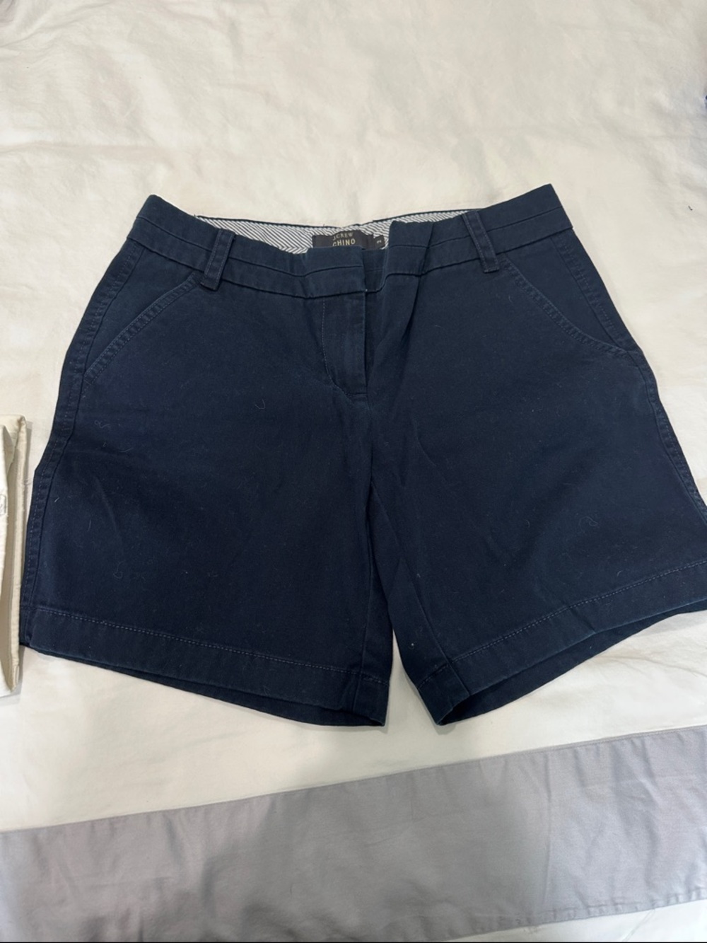 J. Crew Navy Cotton Bermuda Shorts